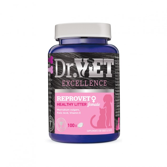 Reprovet Female – хранителна добавка за кучета и котки - 100 броя